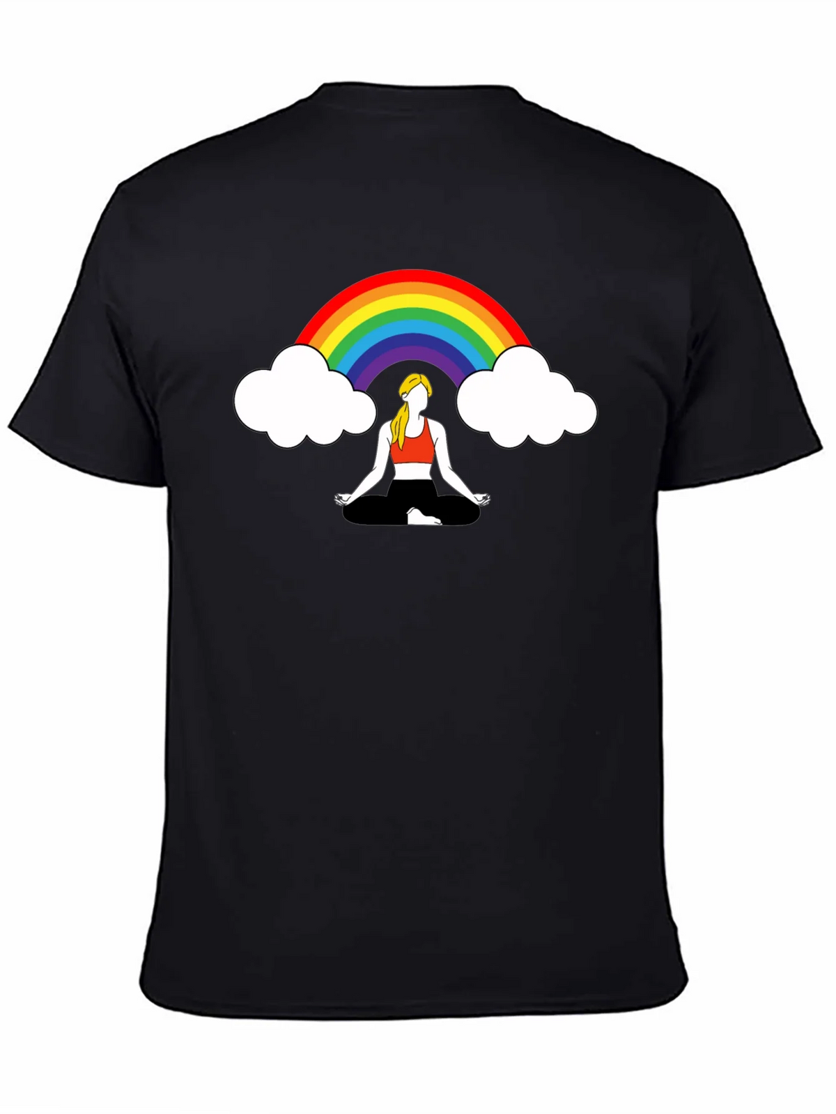 Rainbow Meditation Graphic Tee product image 4