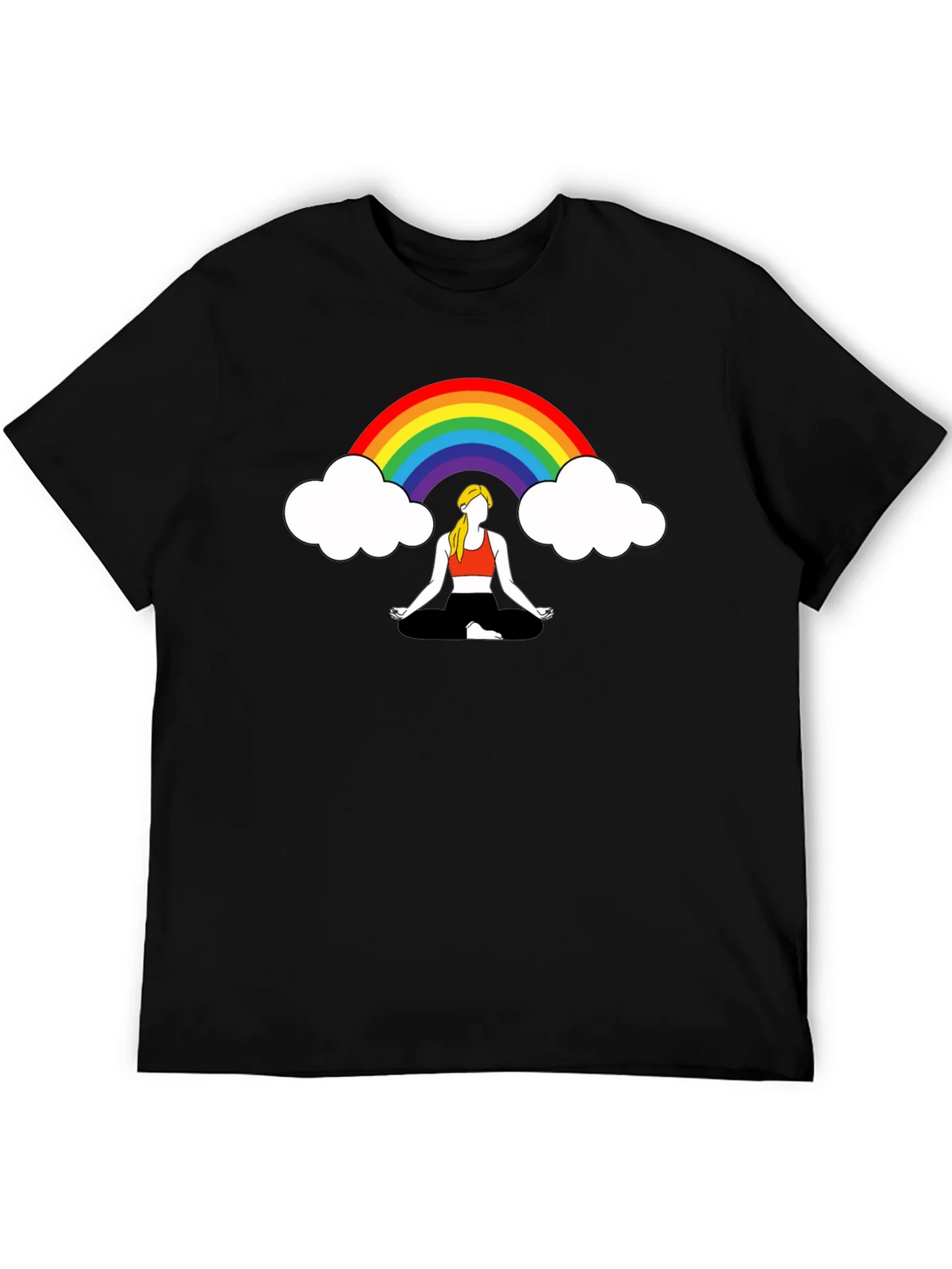 Rainbow Meditation Graphic Tee product image 5