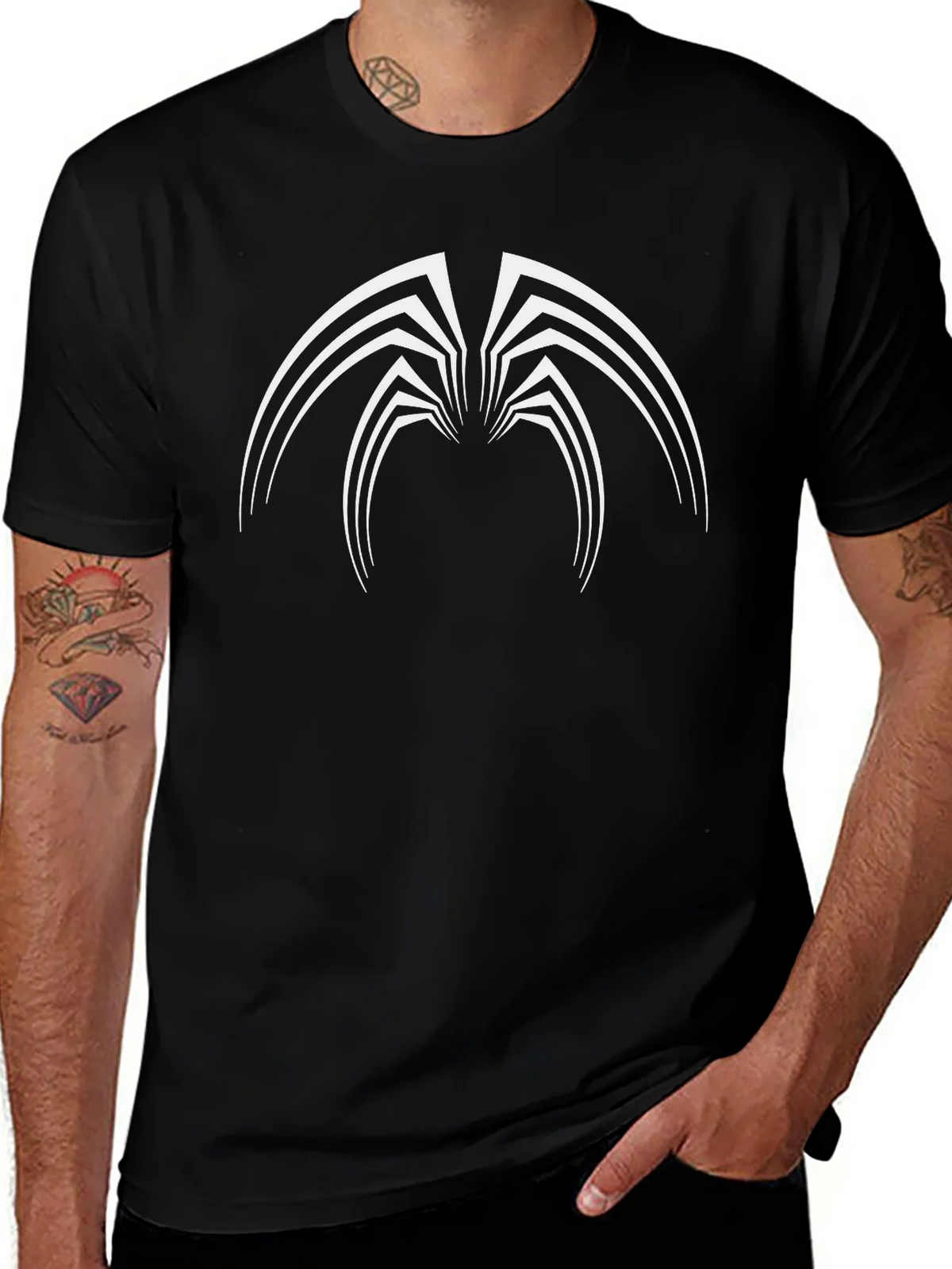 Venom Spider Graphic Black T-Shirt product image 1