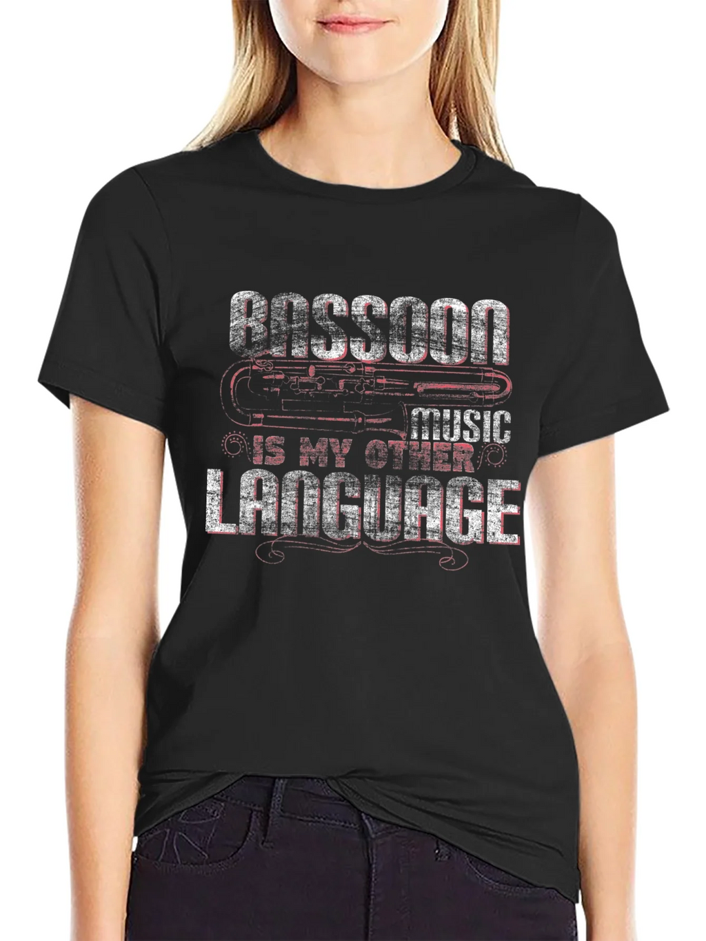 Bassoon Music T-Shirt - My Other Language Tee product image 2