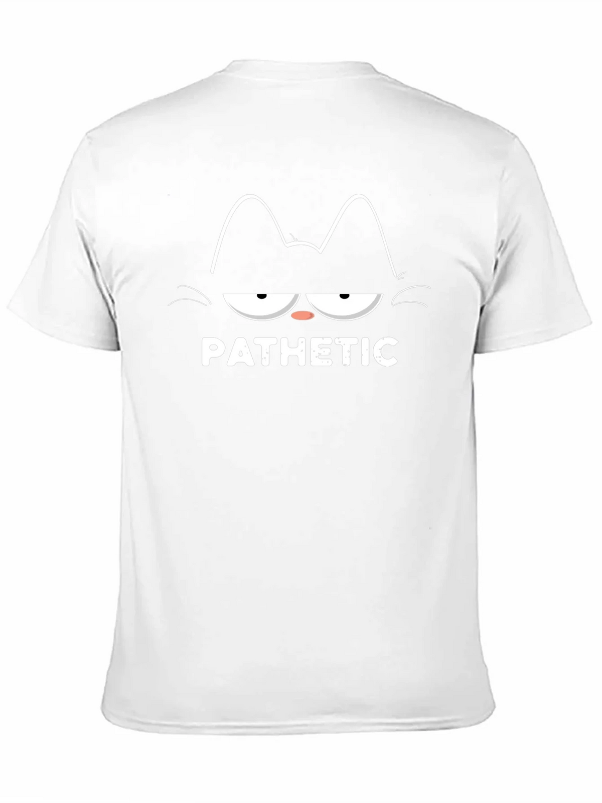 Pathetic Cat Graphic T-Shirt - Black product image 10