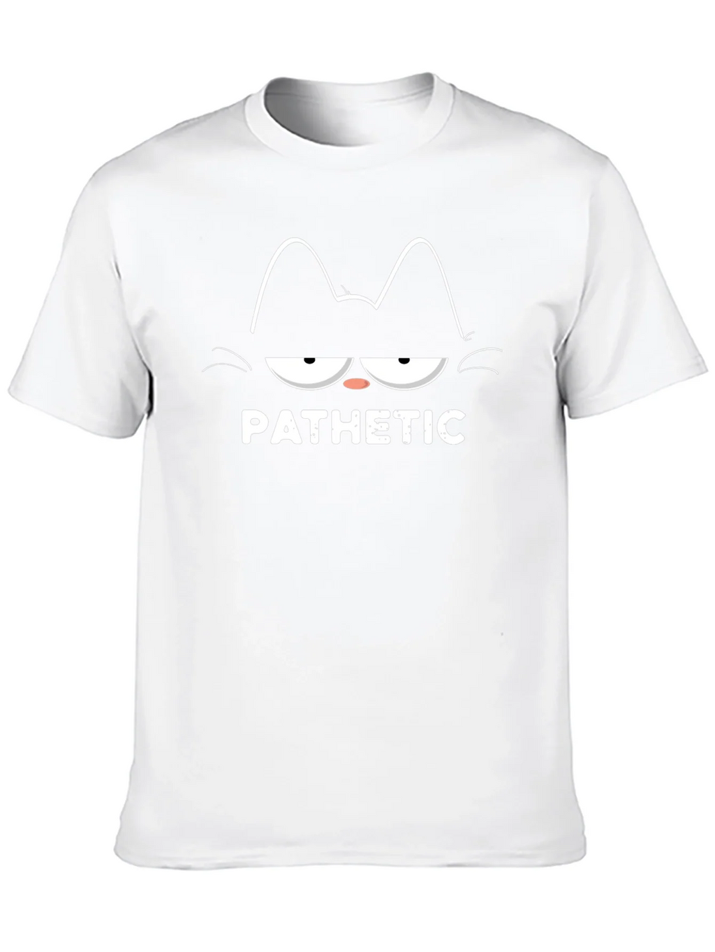 Pathetic Cat Graphic T-Shirt - Black product image 9