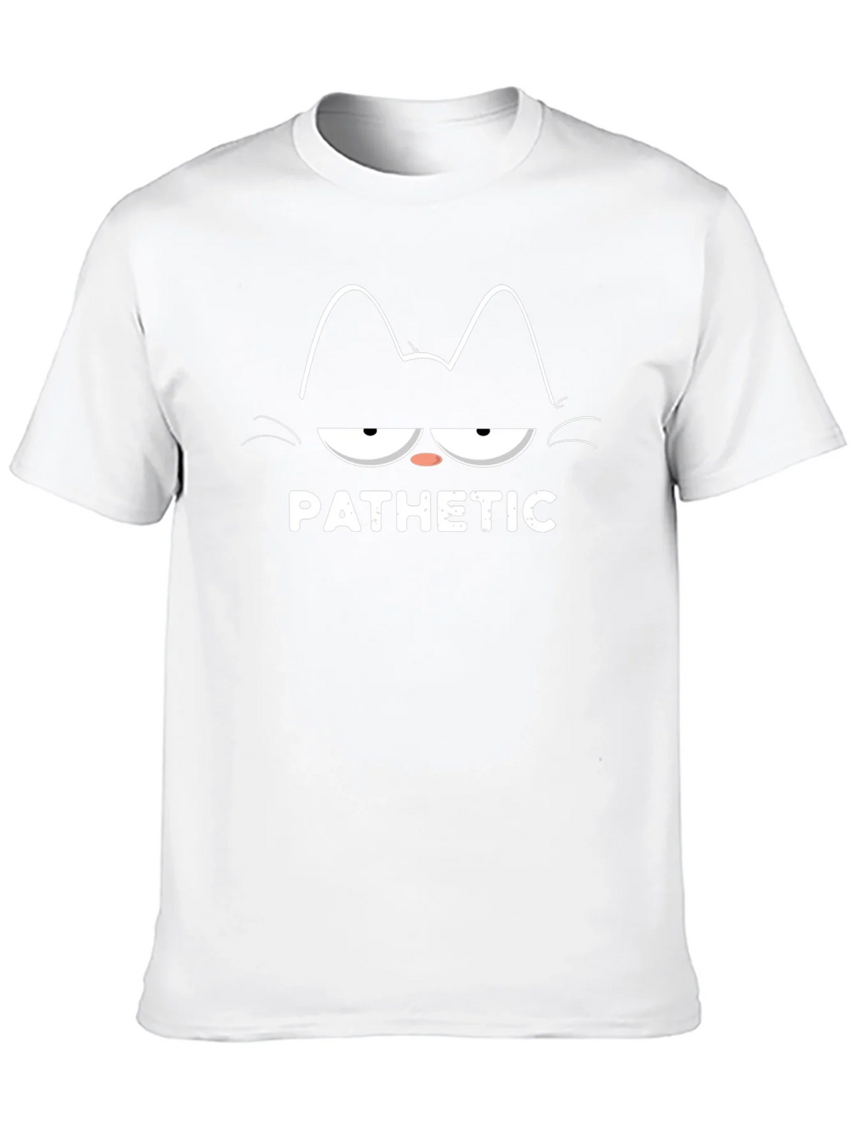 Pathetic Cat Graphic T-Shirt - Black product image 9