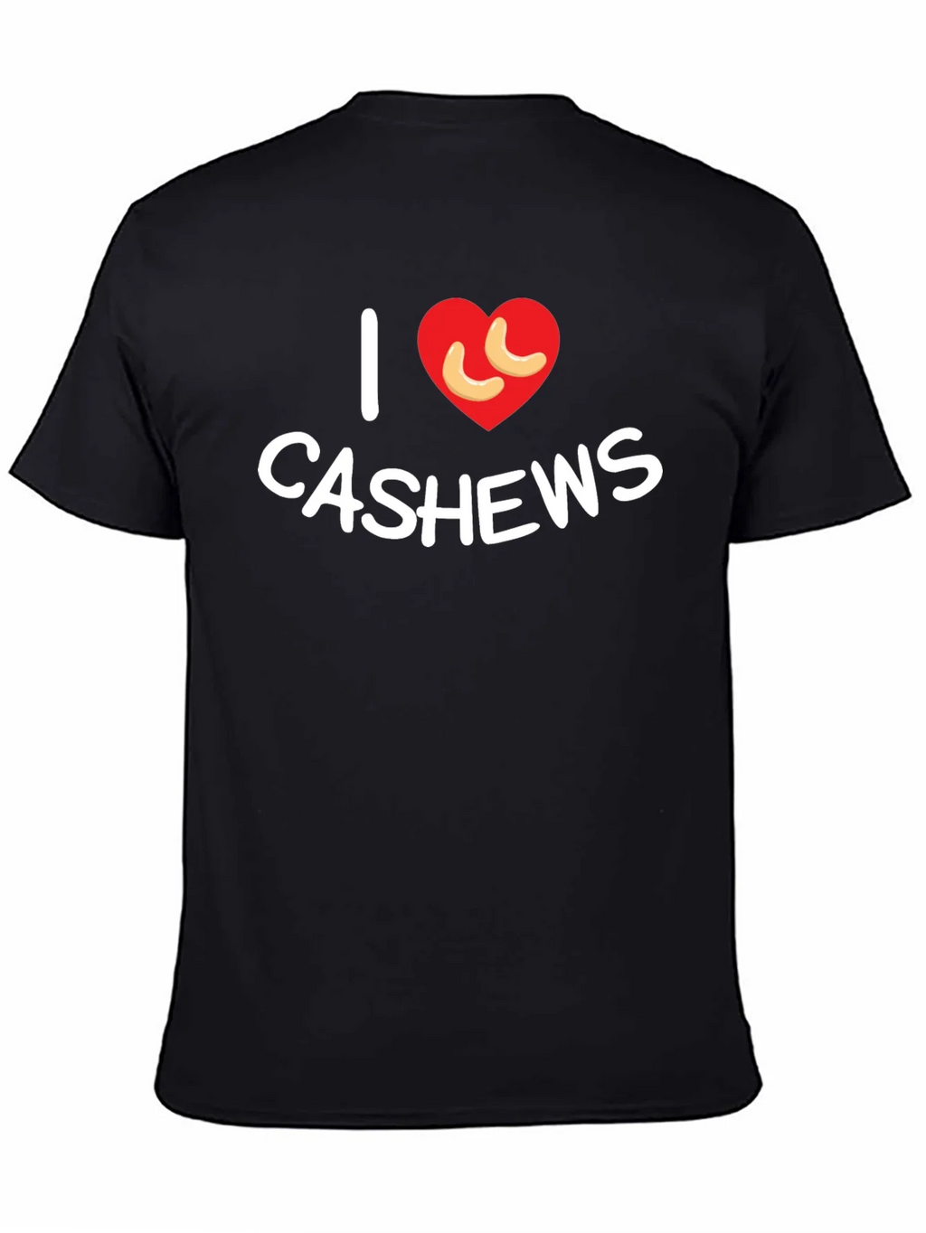 I Heart Cashews Black T-Shirt - Nut Lover Tee product image 4