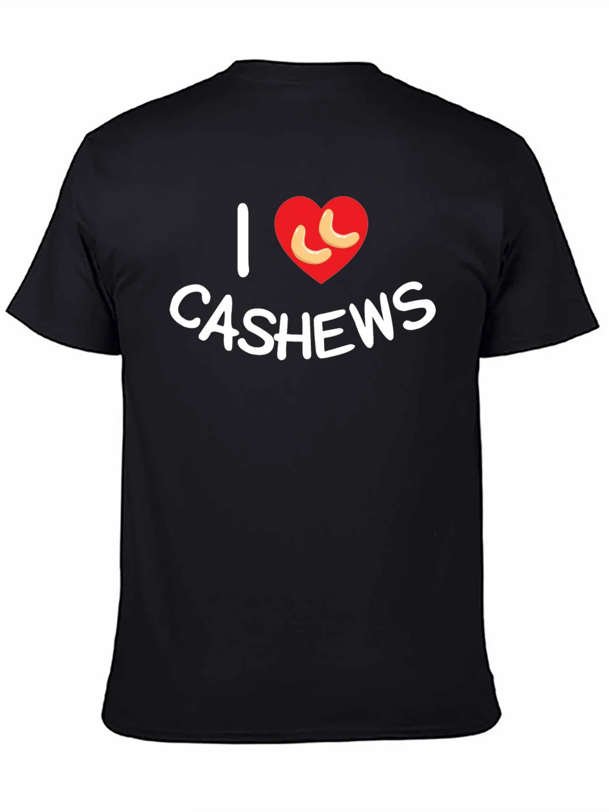 I Heart Cashews Black T-Shirt - Nut Lover Tee product image 4