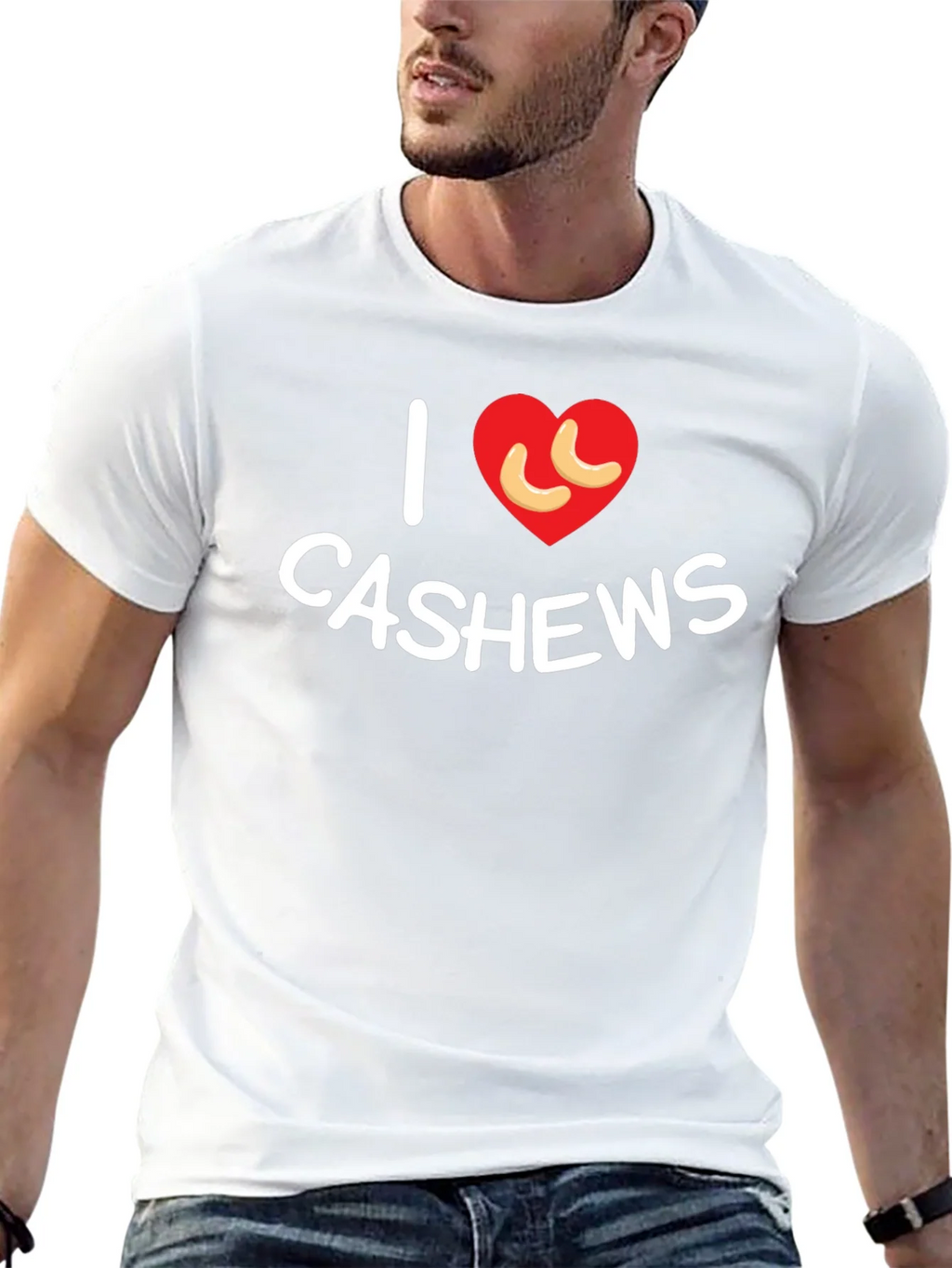 I Heart Cashews Black T-Shirt - Nut Lover Tee product image 8