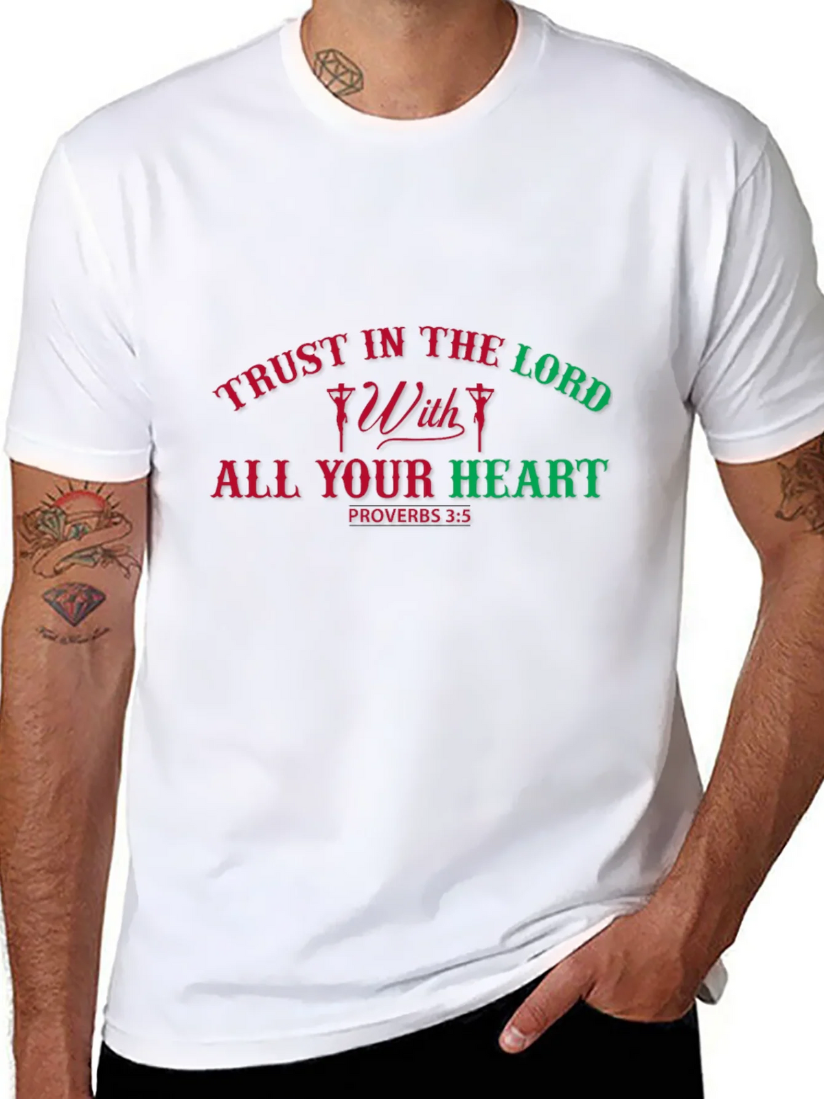 Trust in the Lord T-Shirt Proverbs 3:5 product image 7