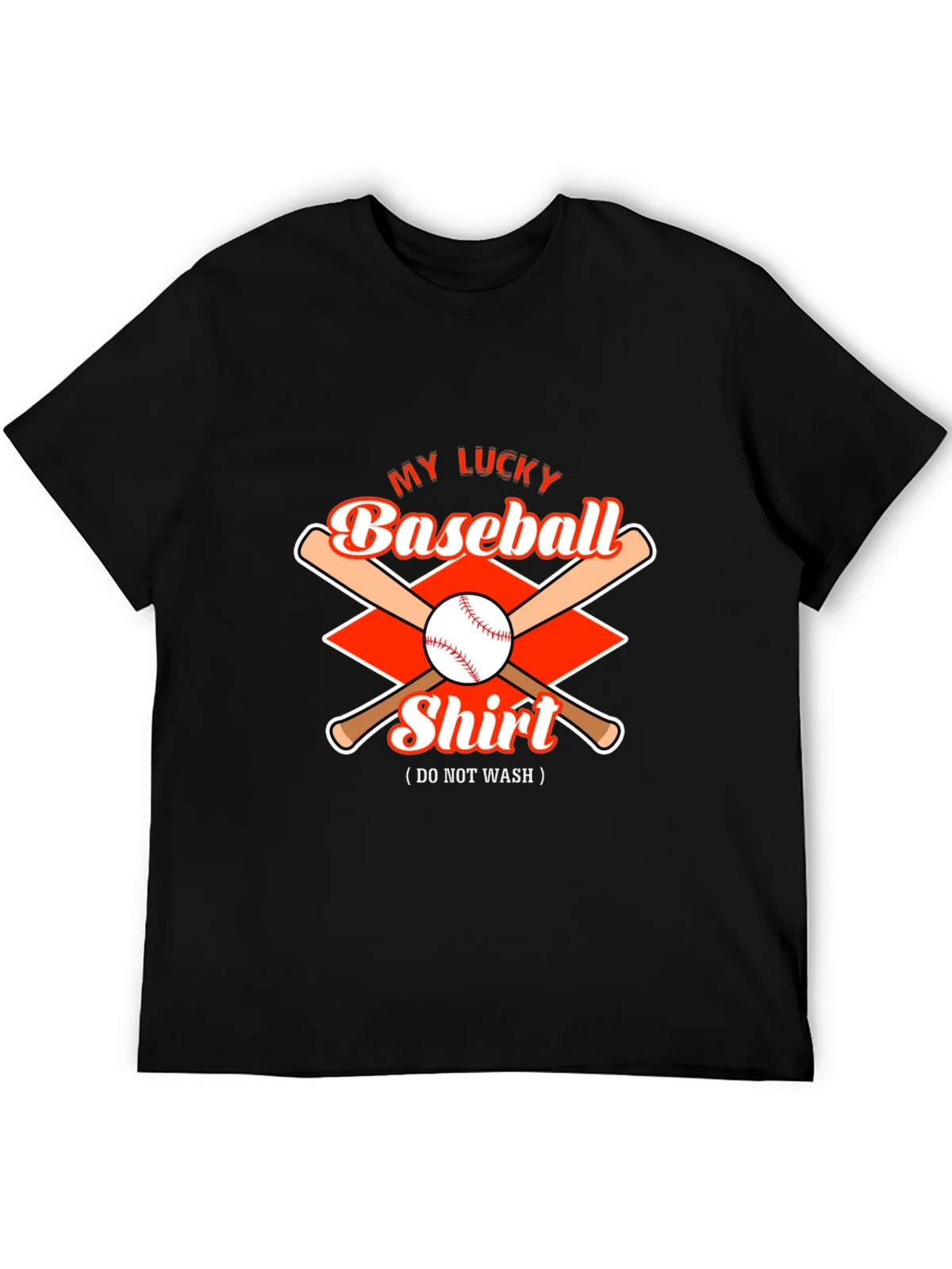 Lucky Baseball Shirt - Mens Black Graphic Tee product image 2