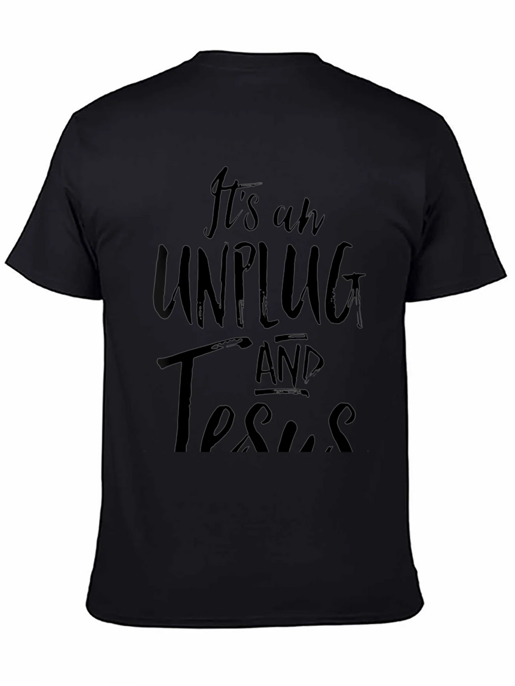 Unplug and Trust Jesus Graphic Tee product image 3