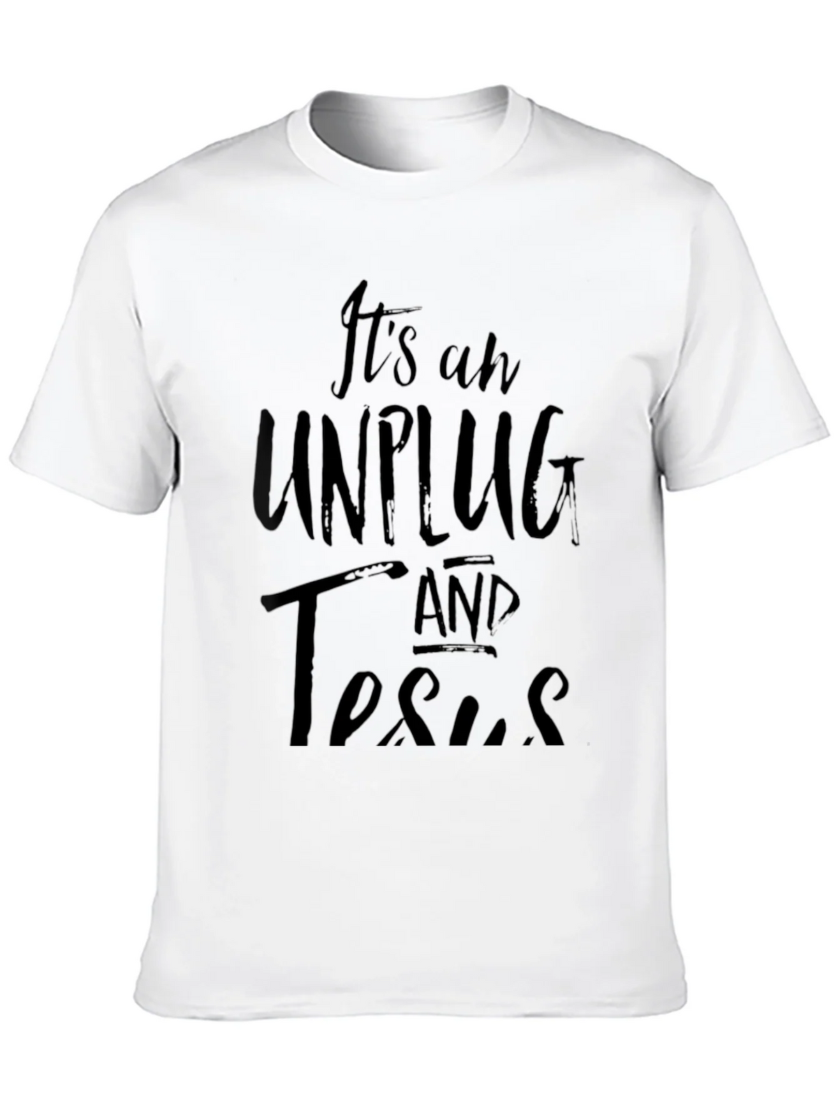 Unplug and Trust Jesus Graphic Tee product image 5