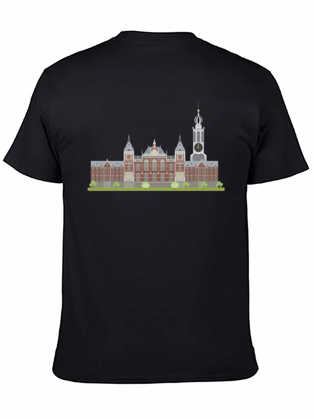 Amsterdam Building Graphic Tee - Black product image 4