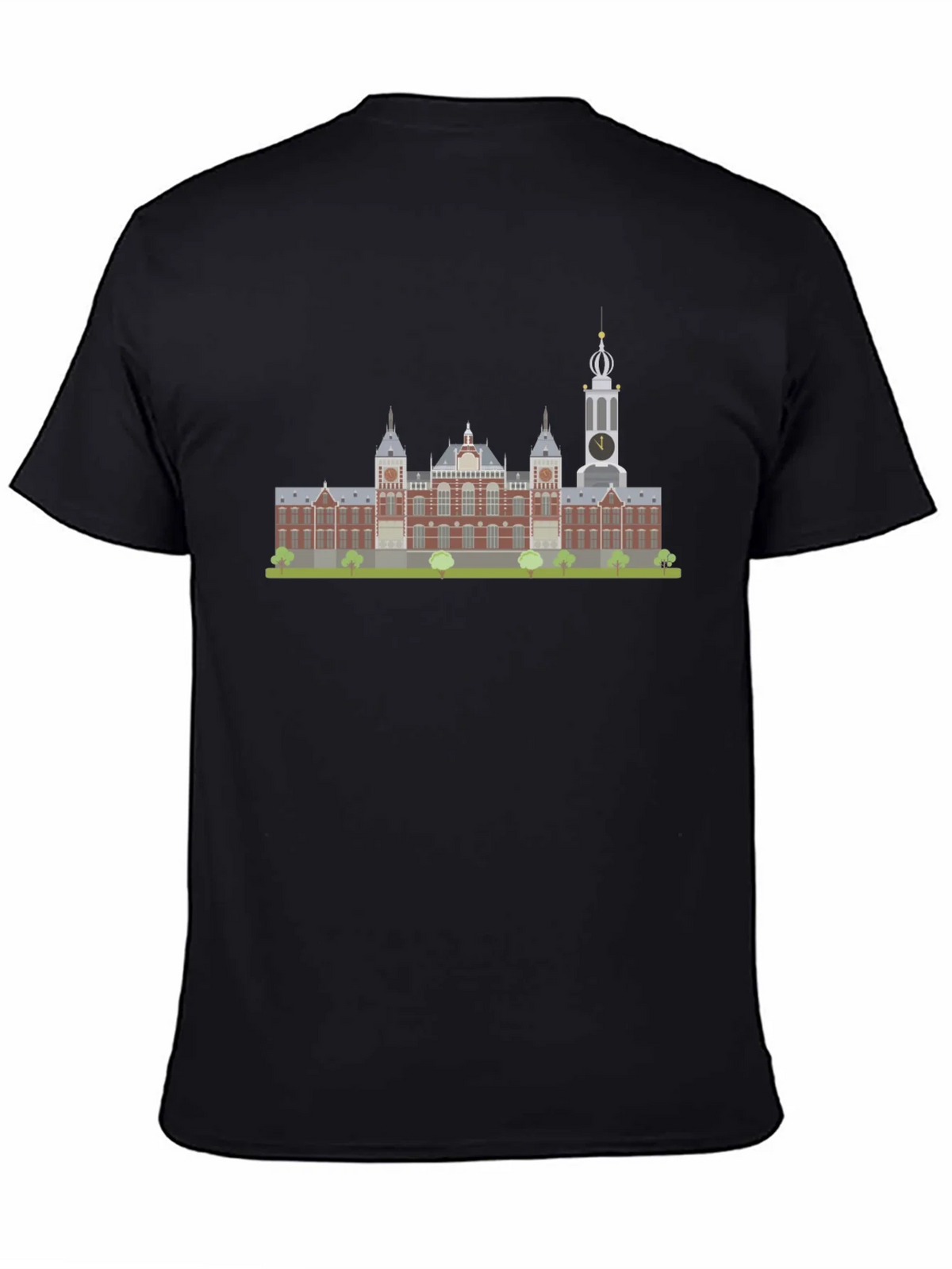 Amsterdam Building Graphic Tee - Black product image 4