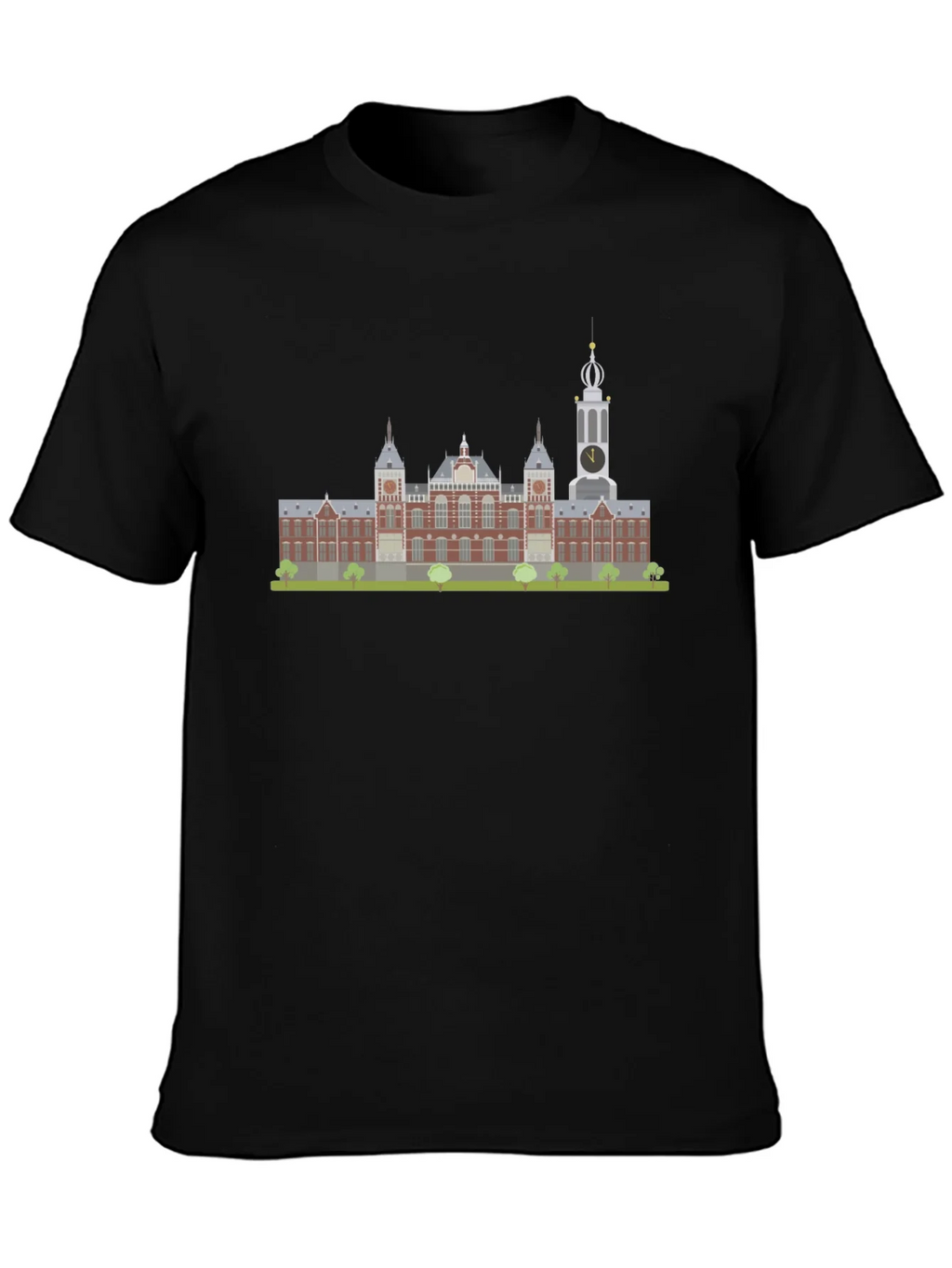 Amsterdam Building Graphic Tee - Black product image 3