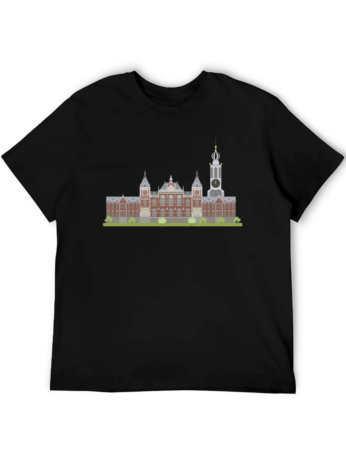Amsterdam Building Graphic Tee - Black product image 5