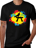 Gymnast Pommel Horse T-Shirt - Colorful Splash Design product image 1