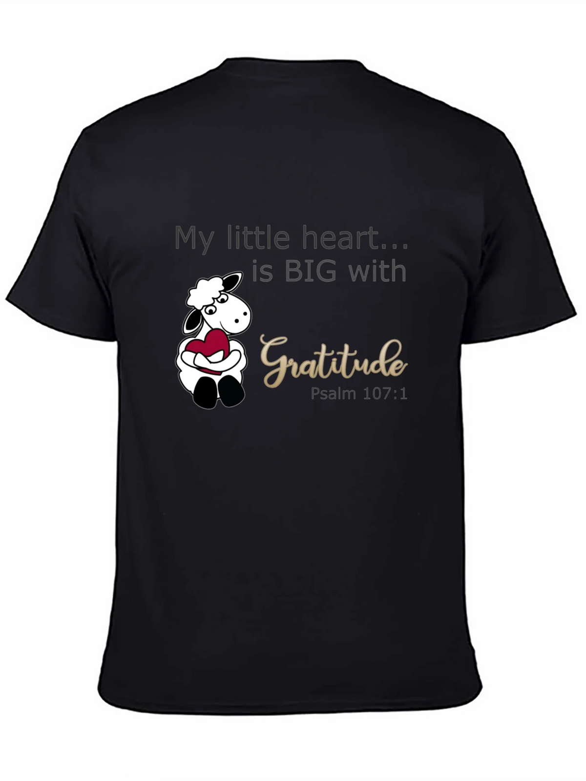 Gratitude Heart Sheep Graphic Tee product image 4