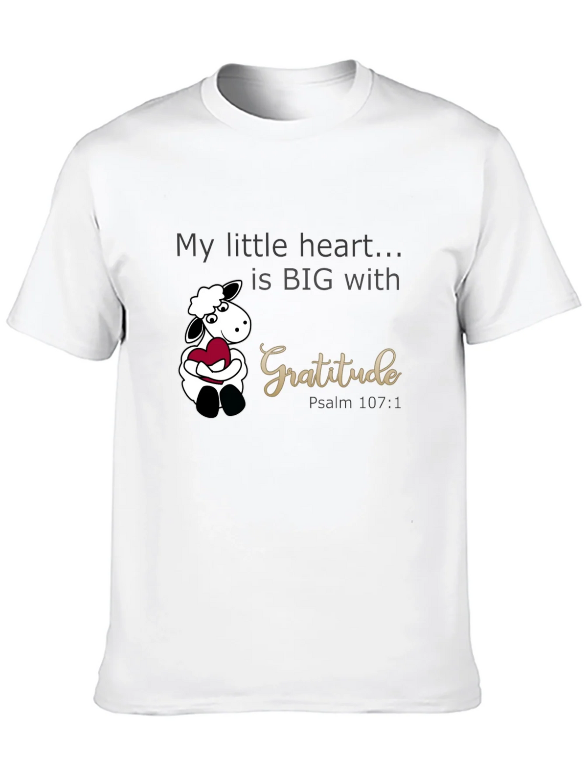Gratitude Heart Sheep Graphic Tee product image 9