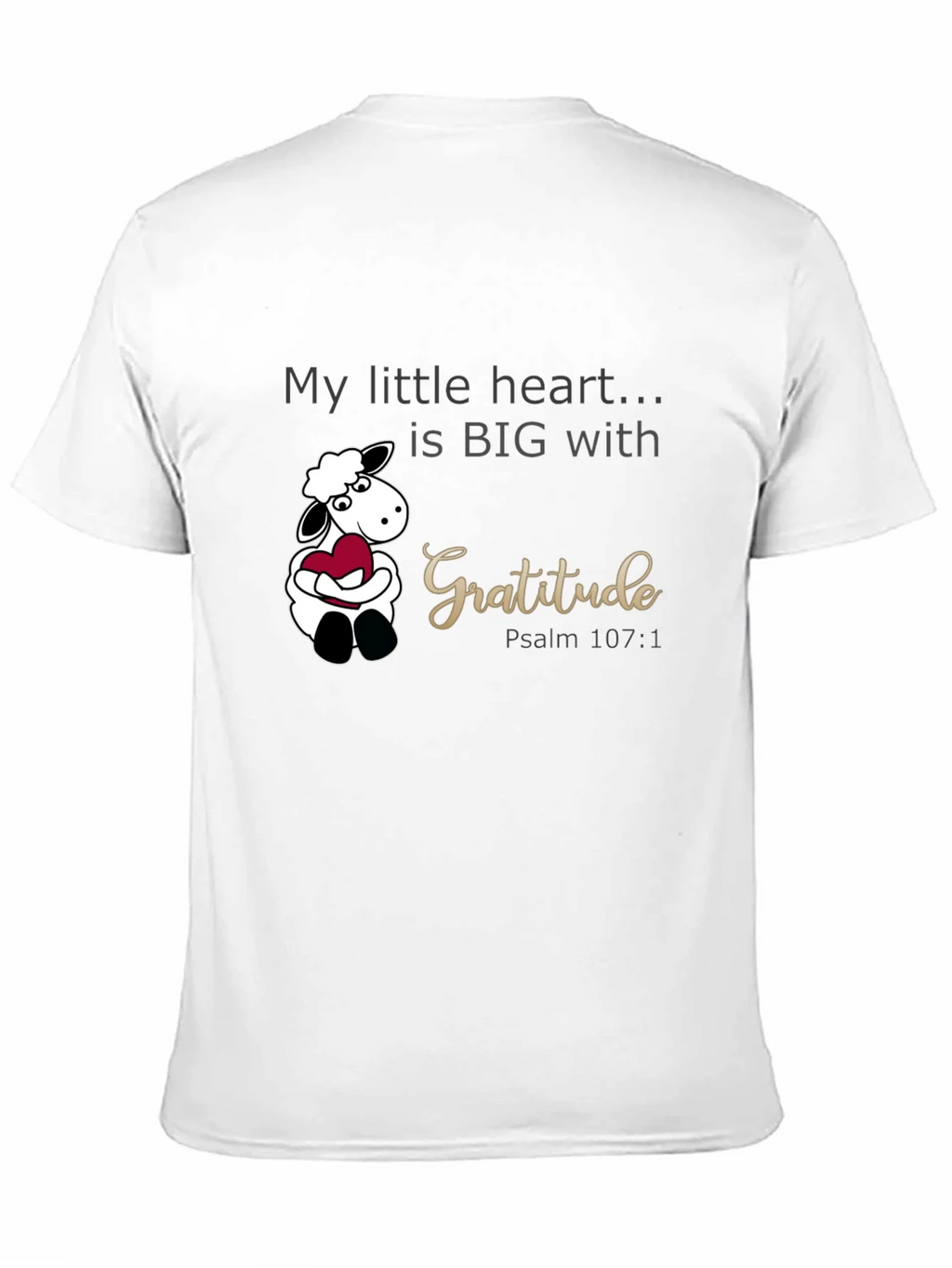 Gratitude Heart Sheep Graphic Tee product image 10