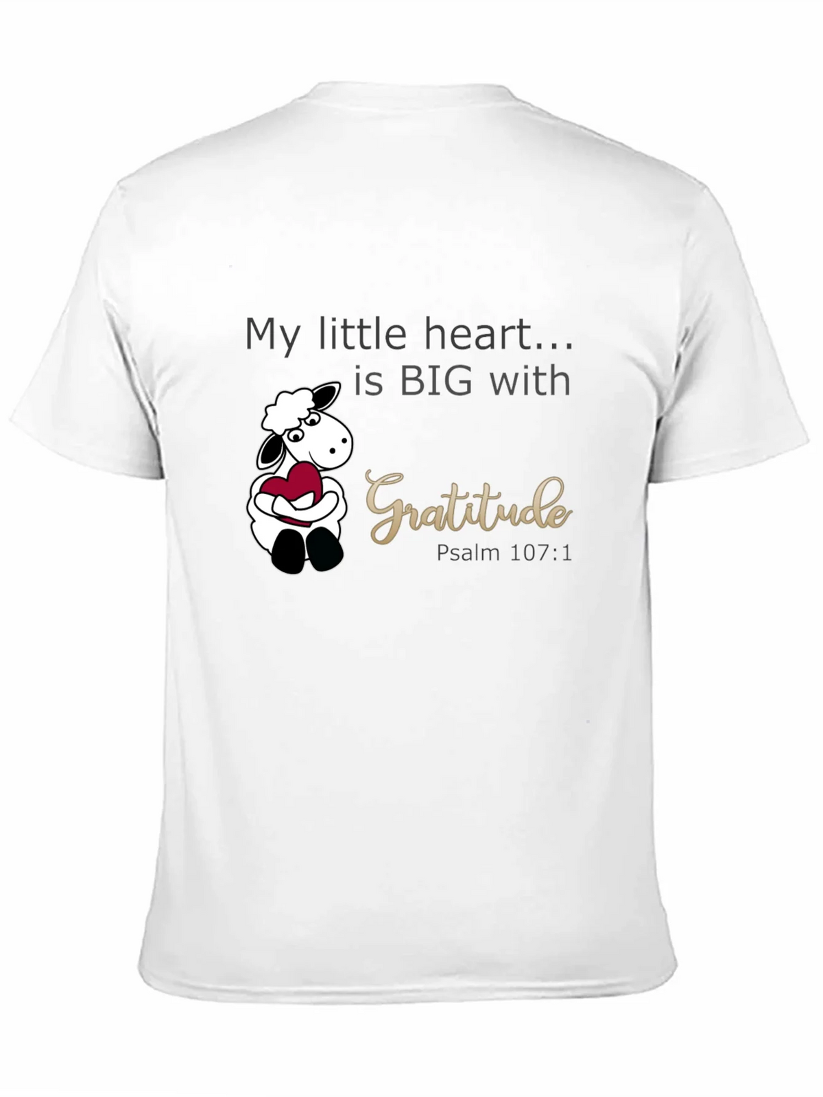 Gratitude Heart Sheep Graphic Tee product image 10