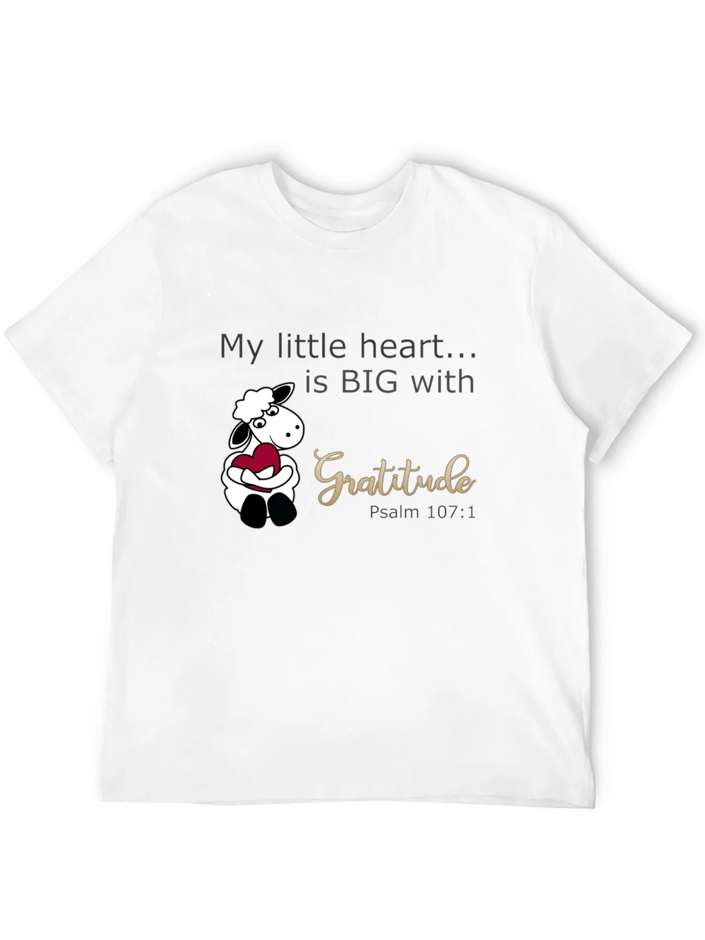 Gratitude Heart Sheep Graphic Tee product image 11