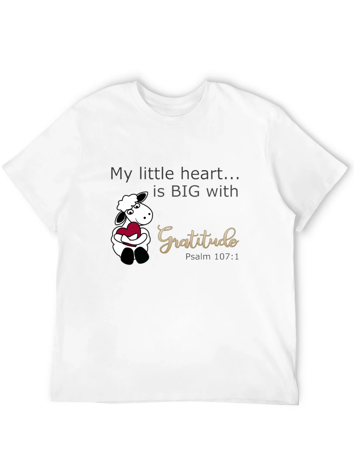 Gratitude Heart Sheep Graphic Tee product image 11