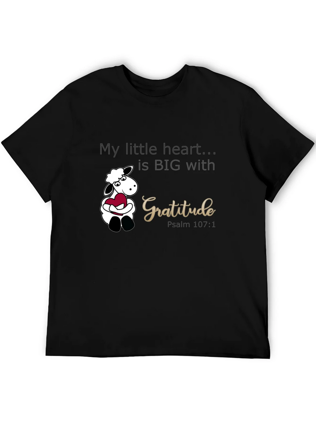 Gratitude Heart Sheep Graphic Tee product image 5