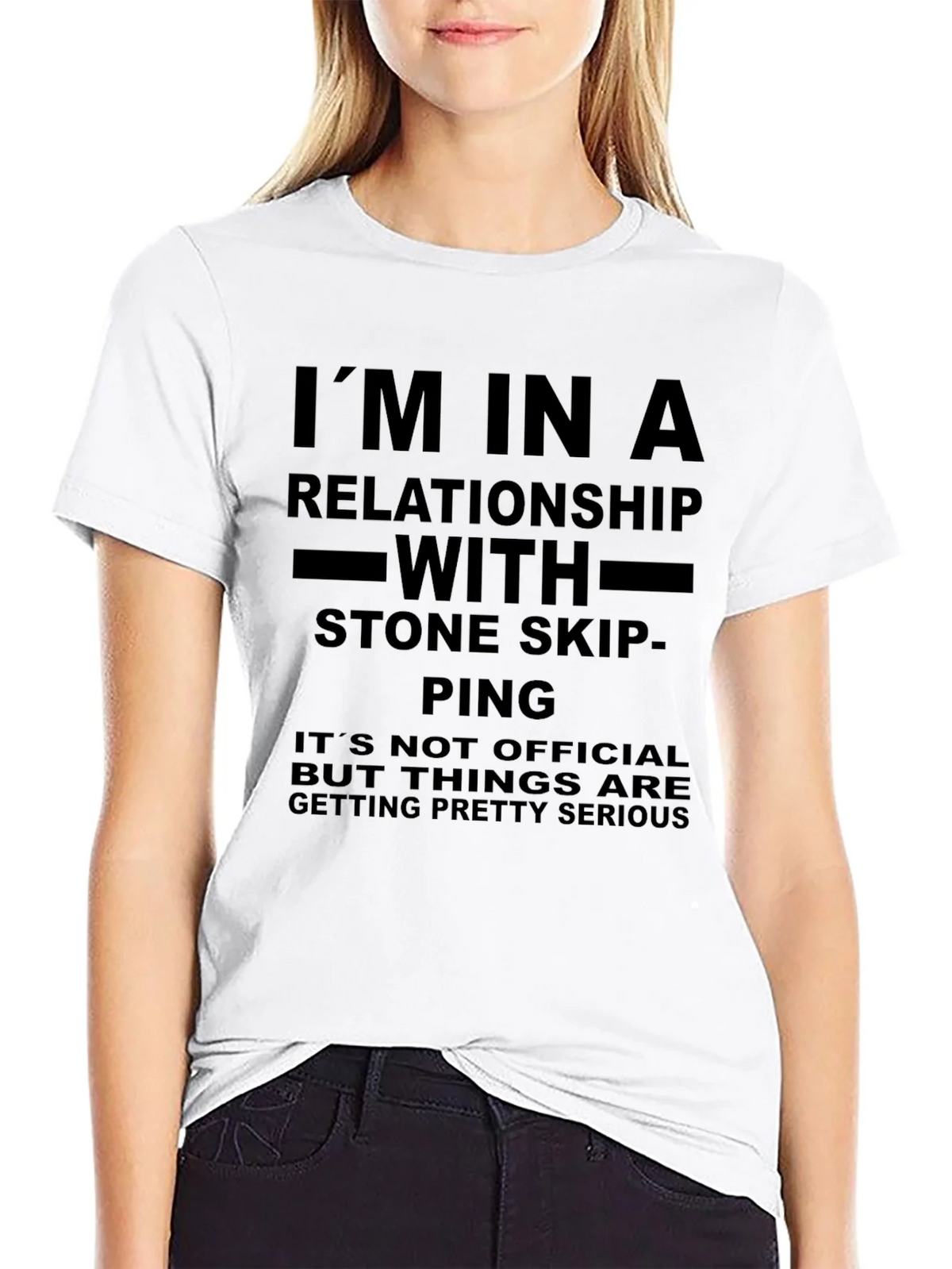Stone Skipping Relationship T-Shirt Funny product image 8