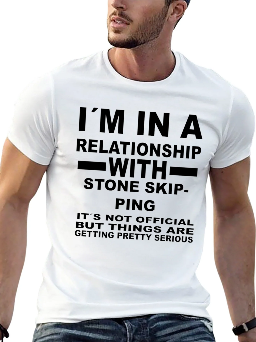 Stone Skipping Relationship T-Shirt Funny product image 12
