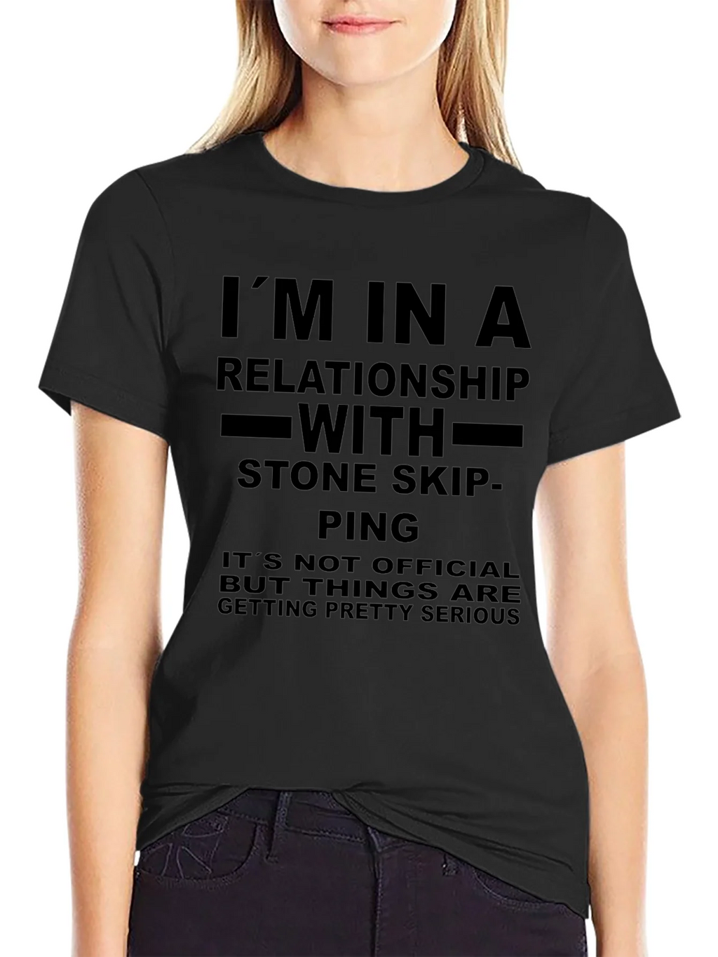 Stone Skipping Relationship T-Shirt Funny product image 2