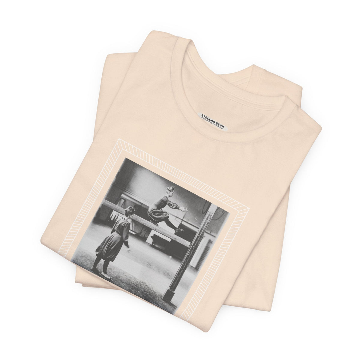 On the Balance Beam 1902 Vintage Graphic T-Shirt product image 5