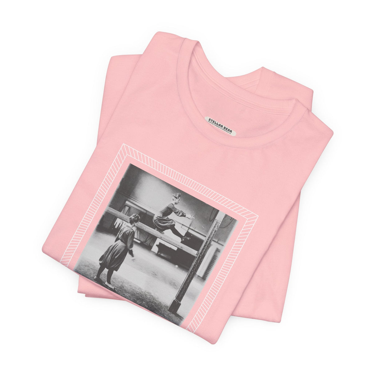 On the Balance Beam 1902 Vintage Graphic T-Shirt product image 6