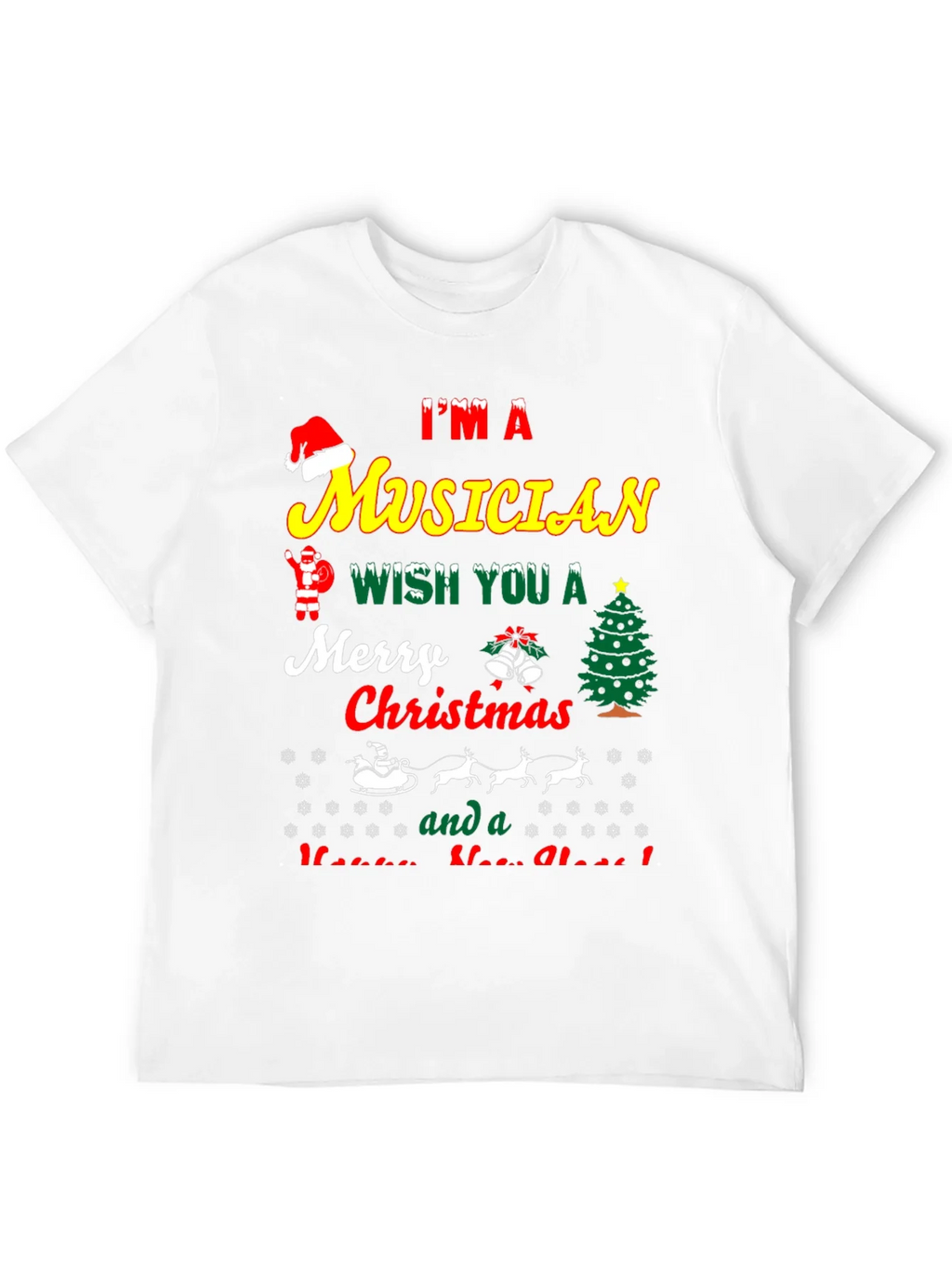 Im a Musician Merry Christmas T-Shirt product image 11