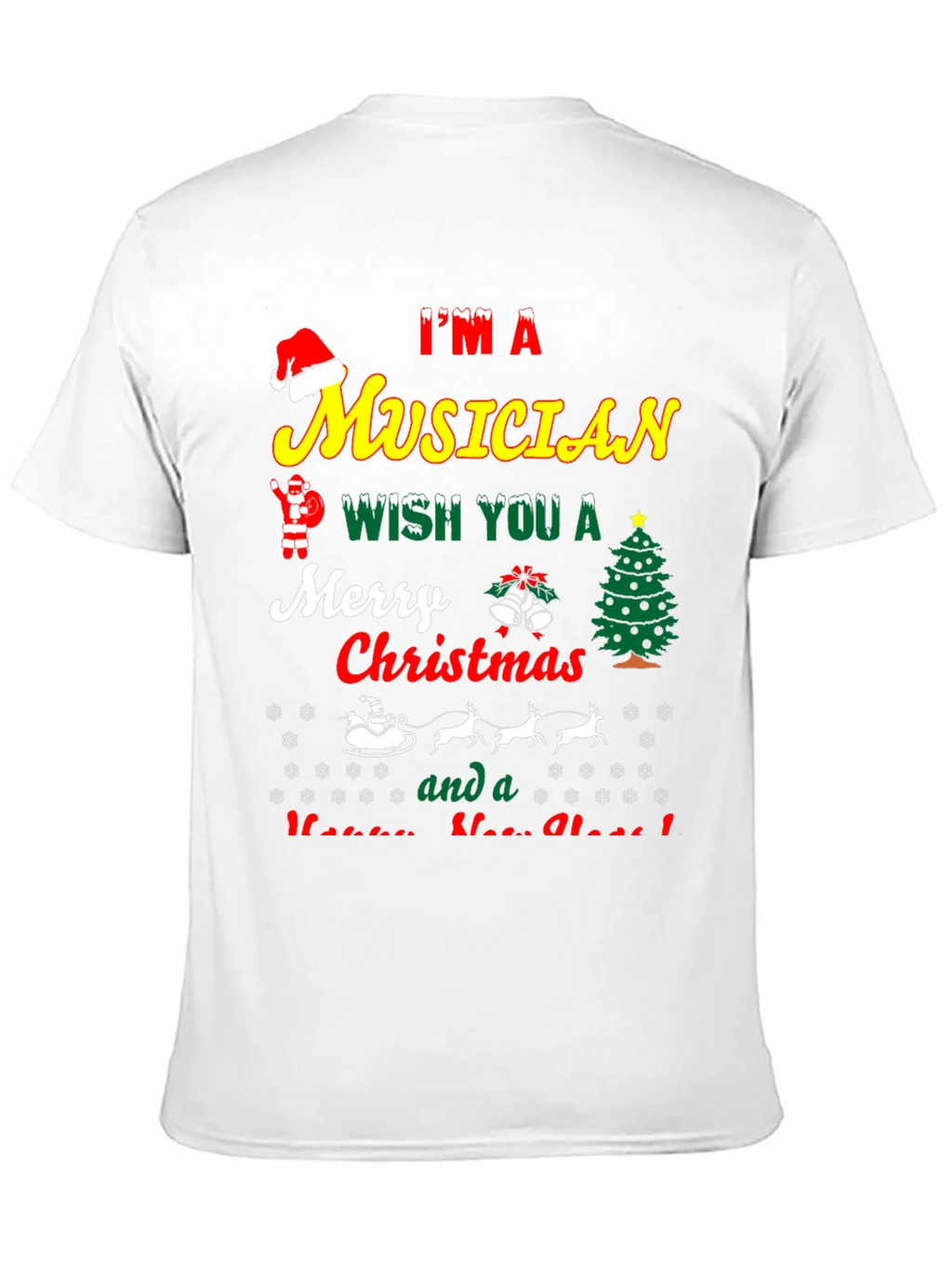 Im a Musician Merry Christmas T-Shirt product image 10