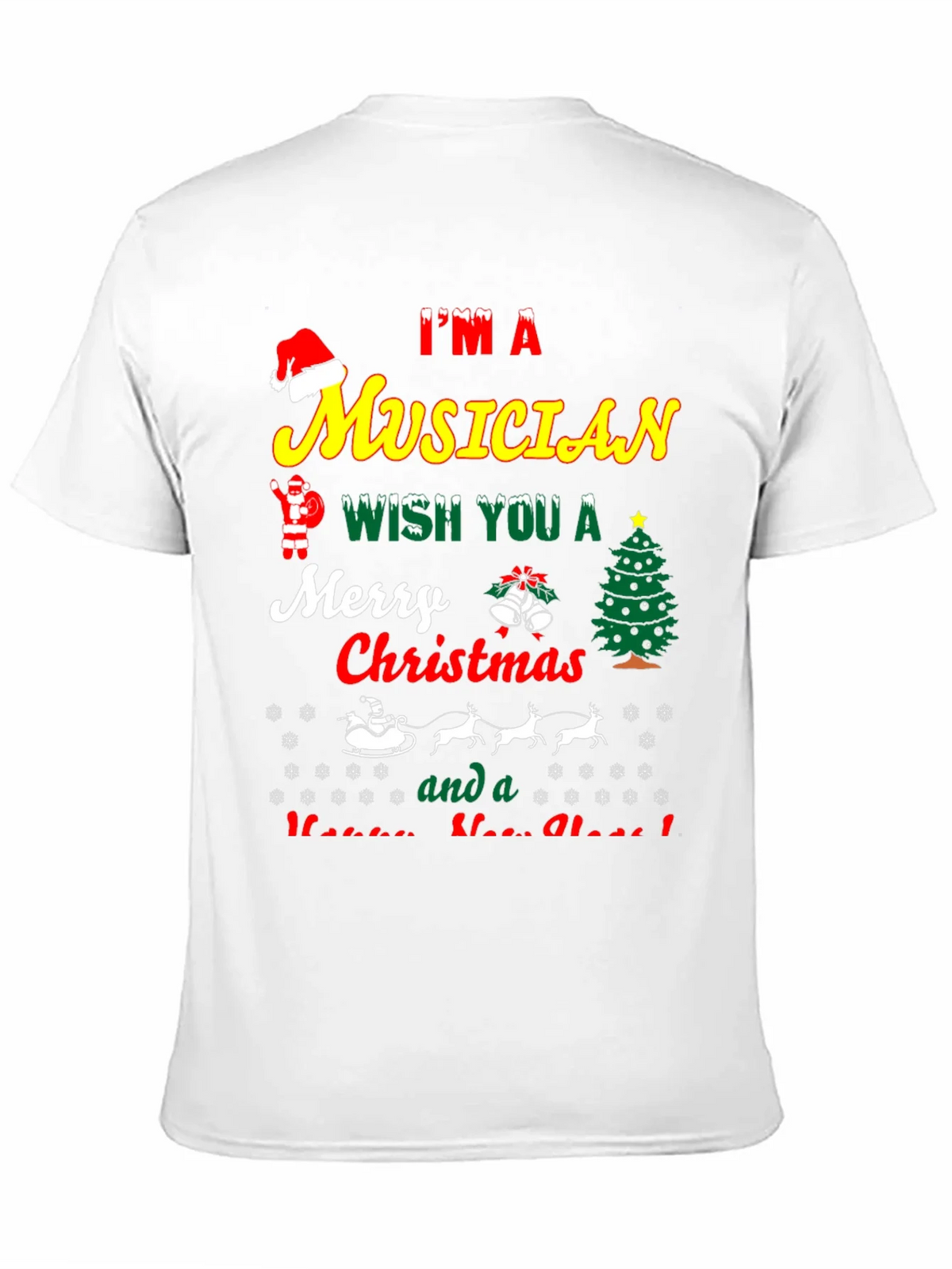 Im a Musician Merry Christmas T-Shirt product image 10