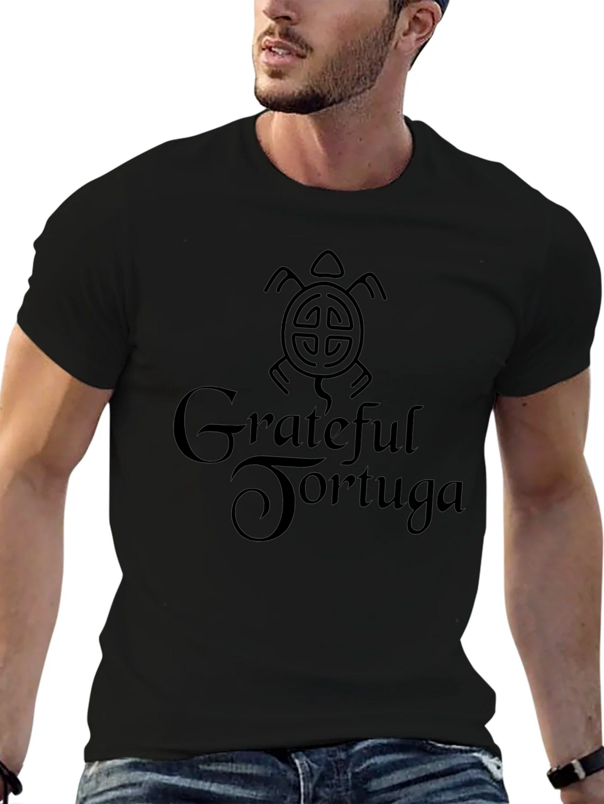 Grateful Tortuga Black T-Shirt product image 6