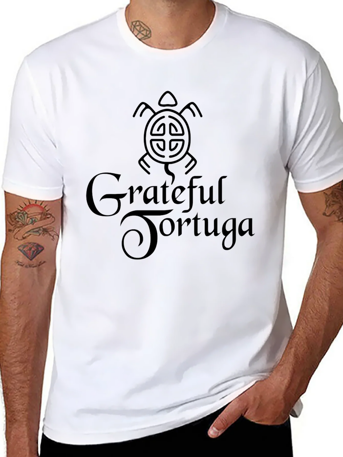 Grateful Tortuga Black T-Shirt product image 7