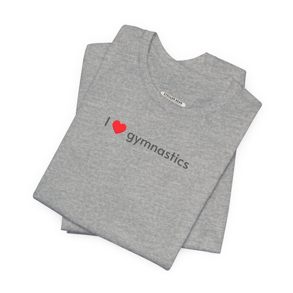 I Love Gymnastics Minimalist Style T-Shirt product image 7