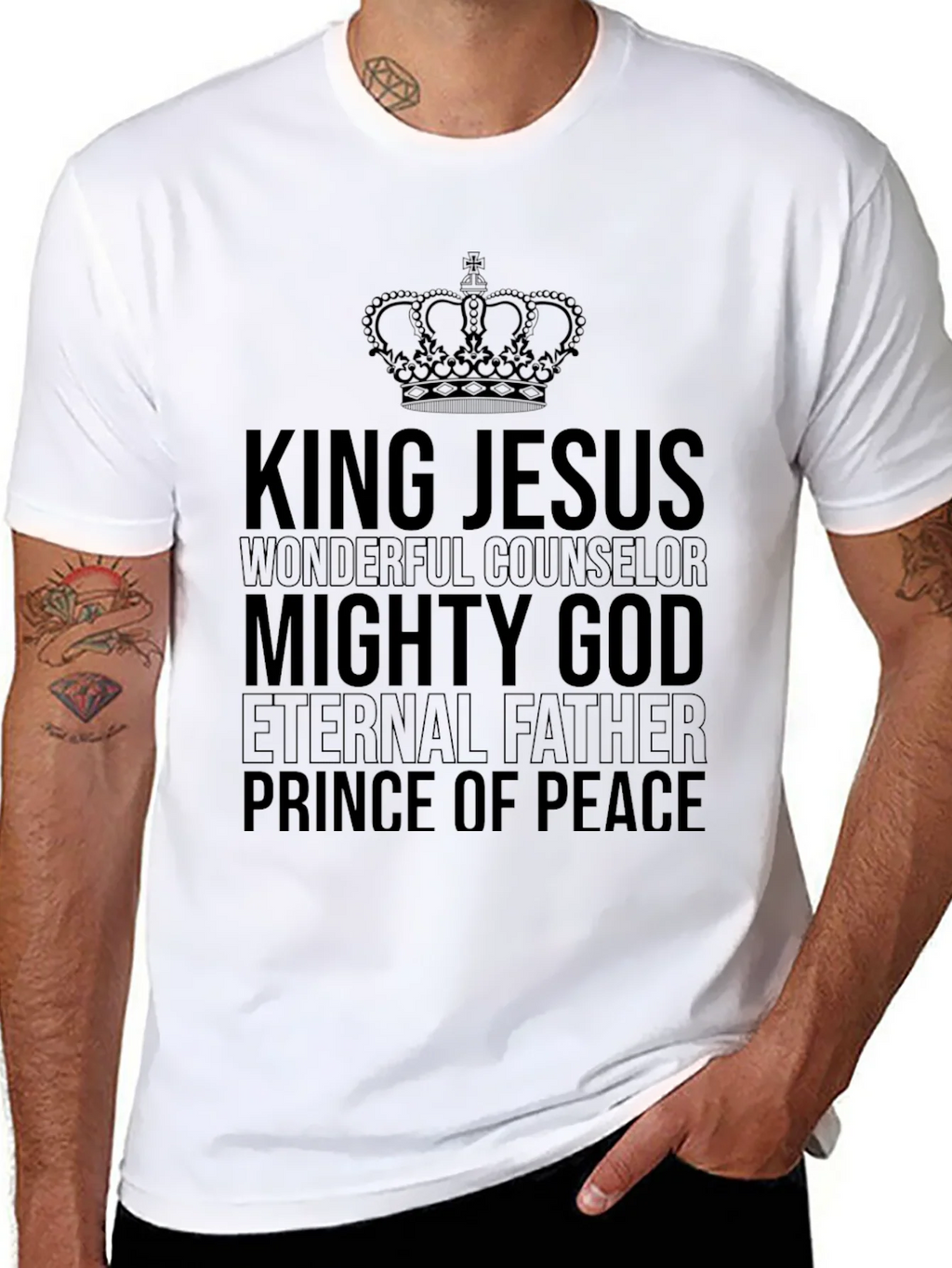 King Jesus Graphic T-Shirt product image 7