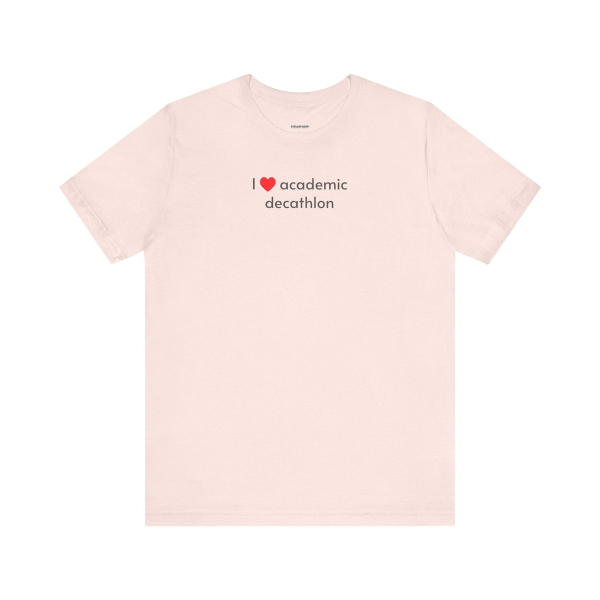 I Love Academic Decathlon Minimalist Style T-Shirt product image 15