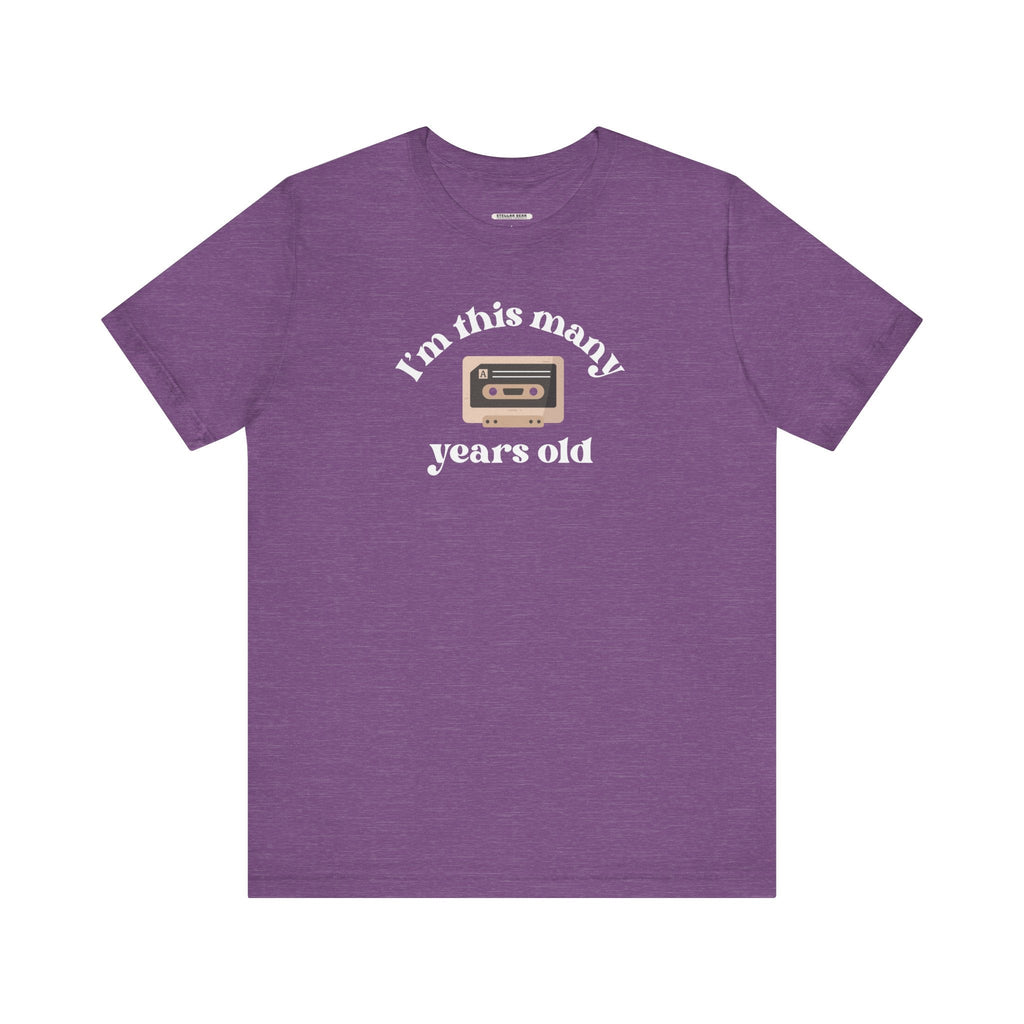 I'm This Many Years Old (Cassette Tape) Graphic T-Shirt product image 14
