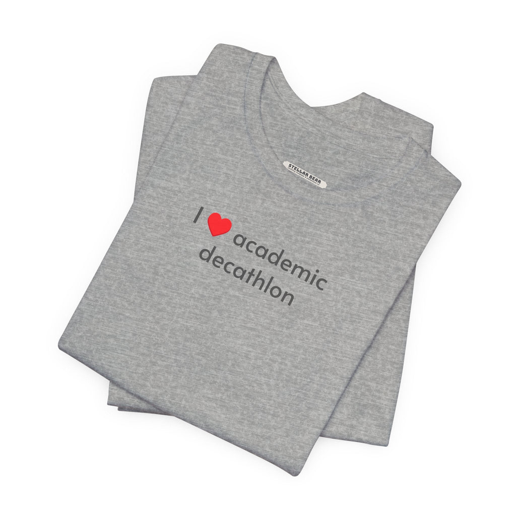 I Love Academic Decathlon Minimalist Style T-Shirt product image 1
