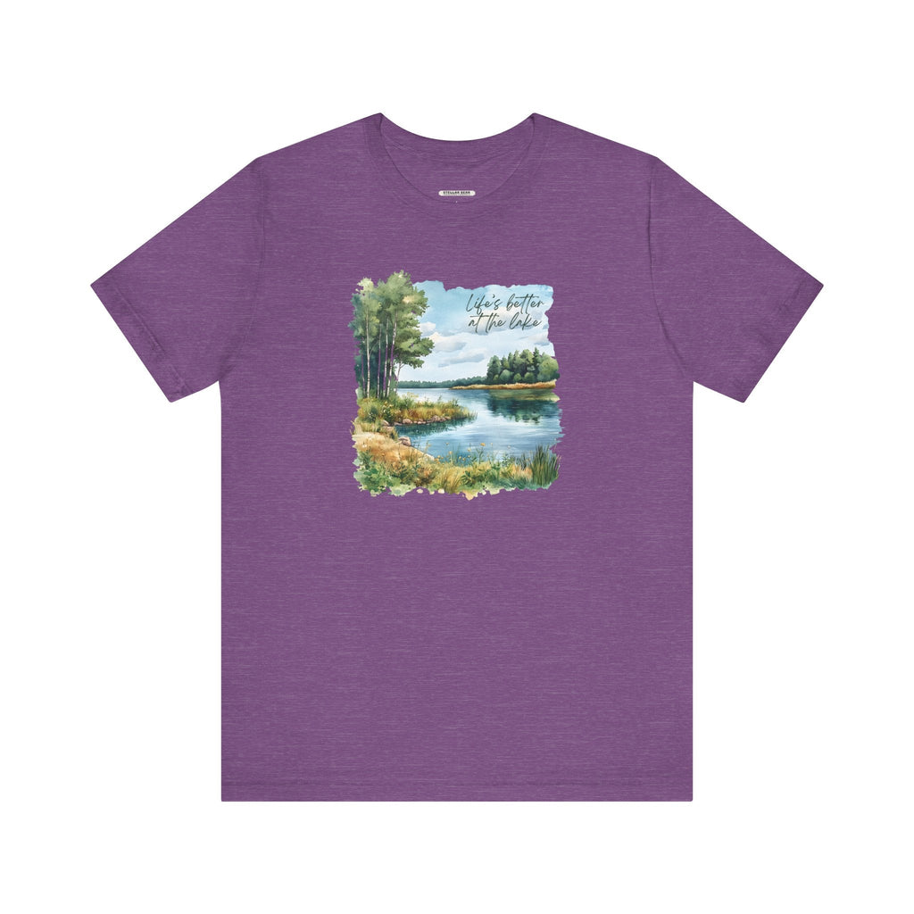 Life's Better at the Lake, Spring Trees Graphic T-Shirt product image 13