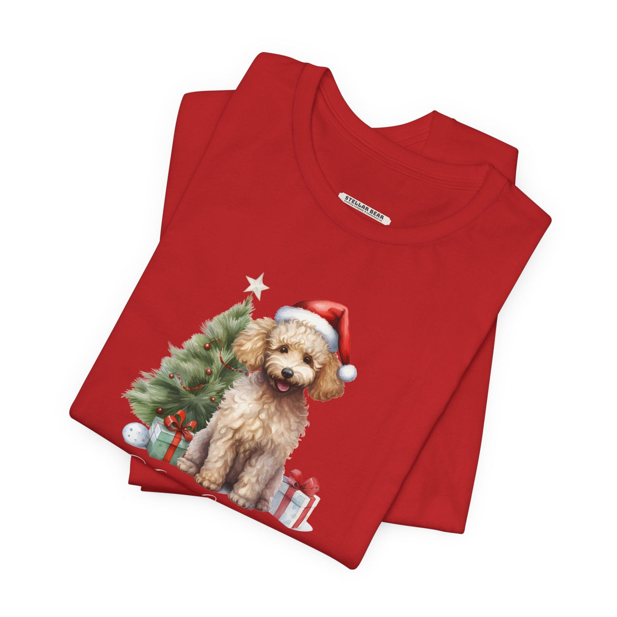 Poodle Merry Christmas Graphic T-Shirt product image 4