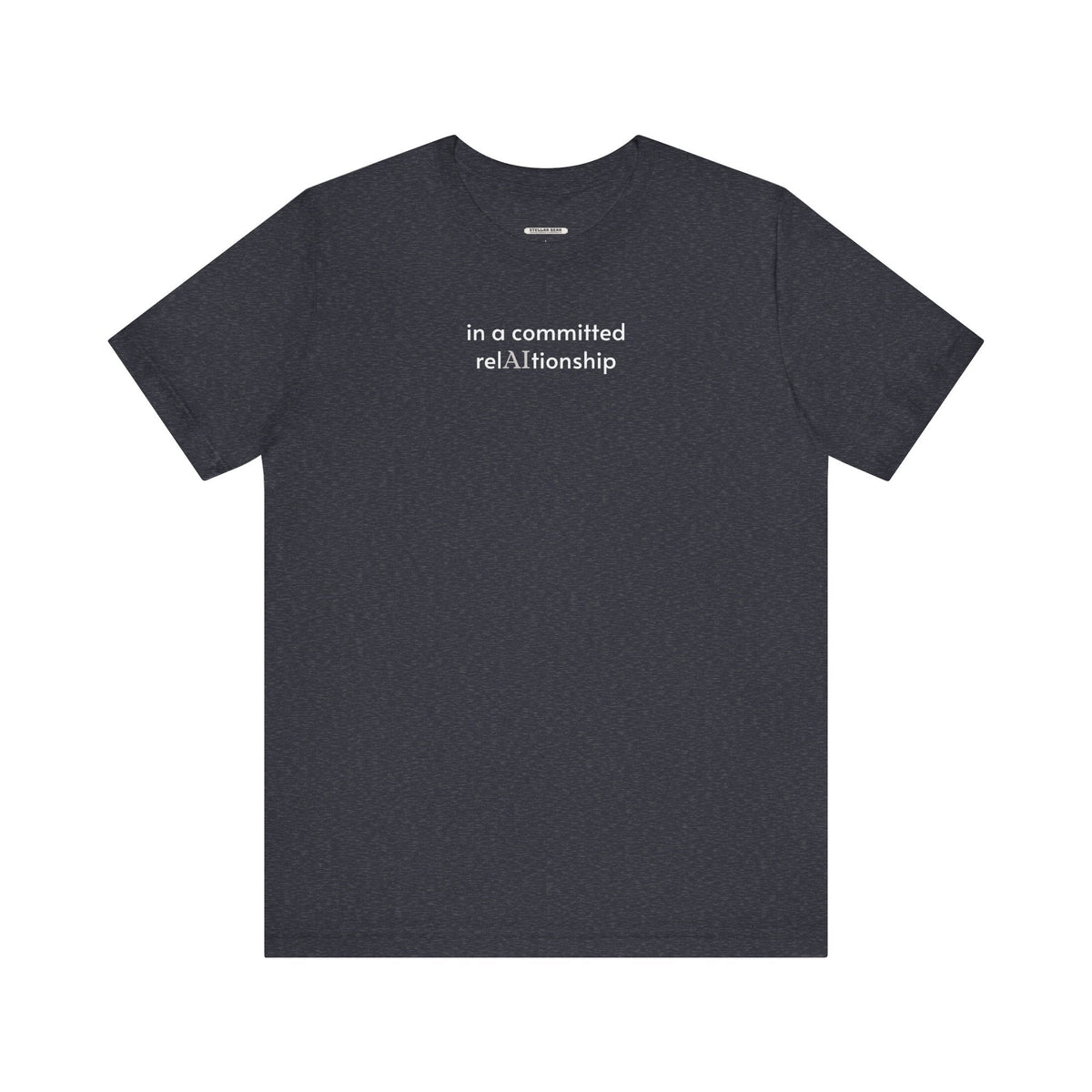 In a Committed Rel-AI-tionship Minimalist Style T-Shirt product image 10