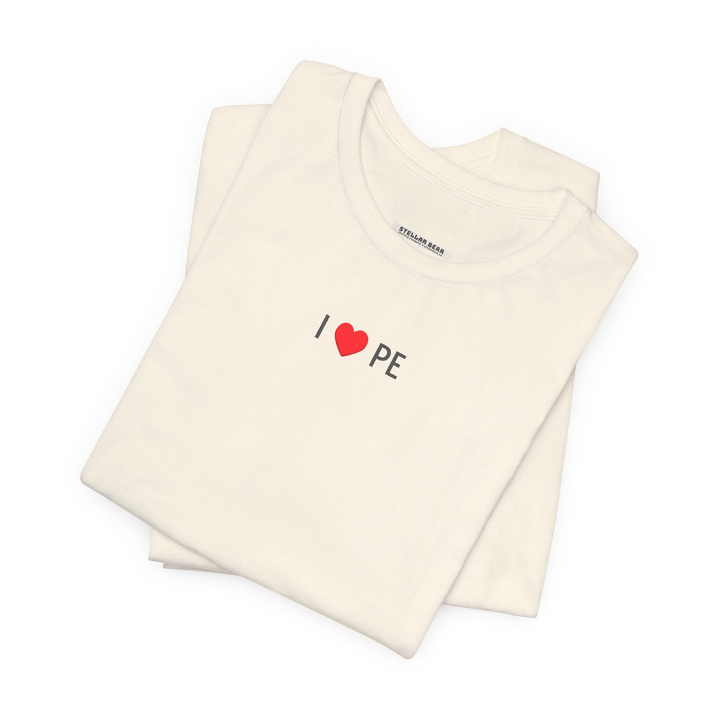 I Love PE Minimalist Style T-Shirt product image 5
