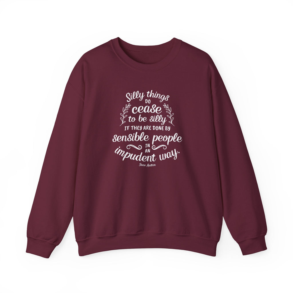 Silly Things Do Cease to Be Quote Graphic Sweatshirt (Jane product image 3
