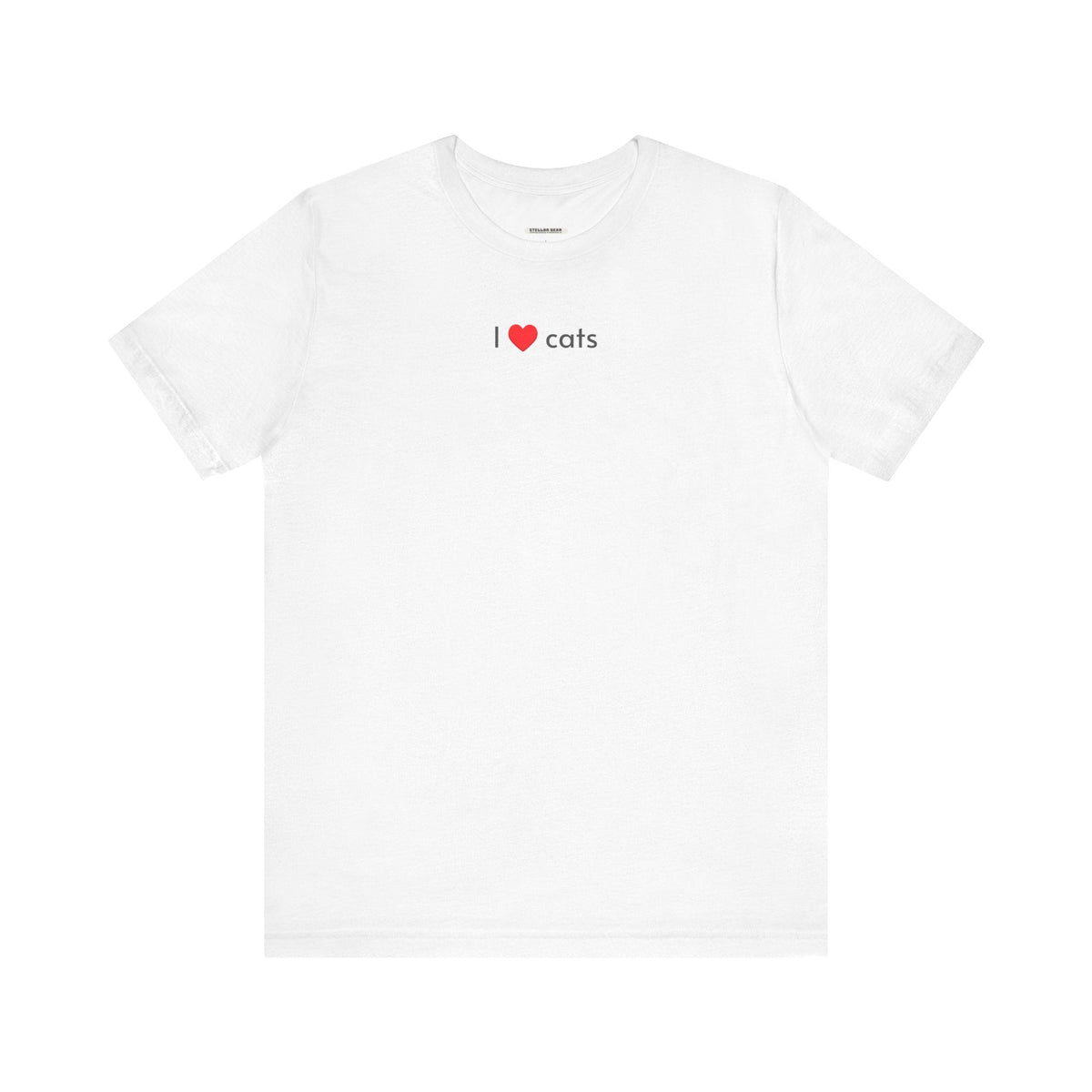 I Love Cats Minimalist Style T-Shirt product image 7