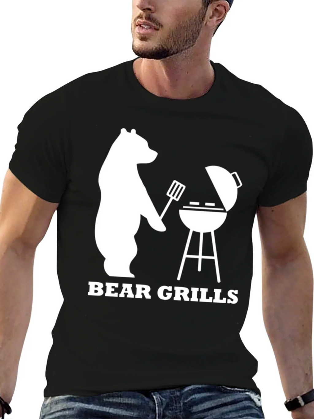 Bear Grills BBQ Graphic T-Shirt product image 4