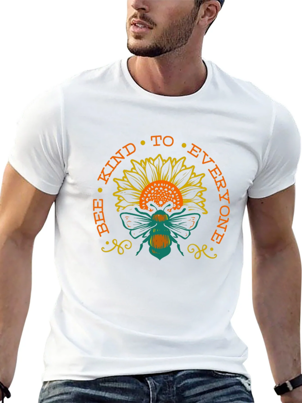 Bee Kind Sunflower T-Shirt - Positive Message Tee product image 12
