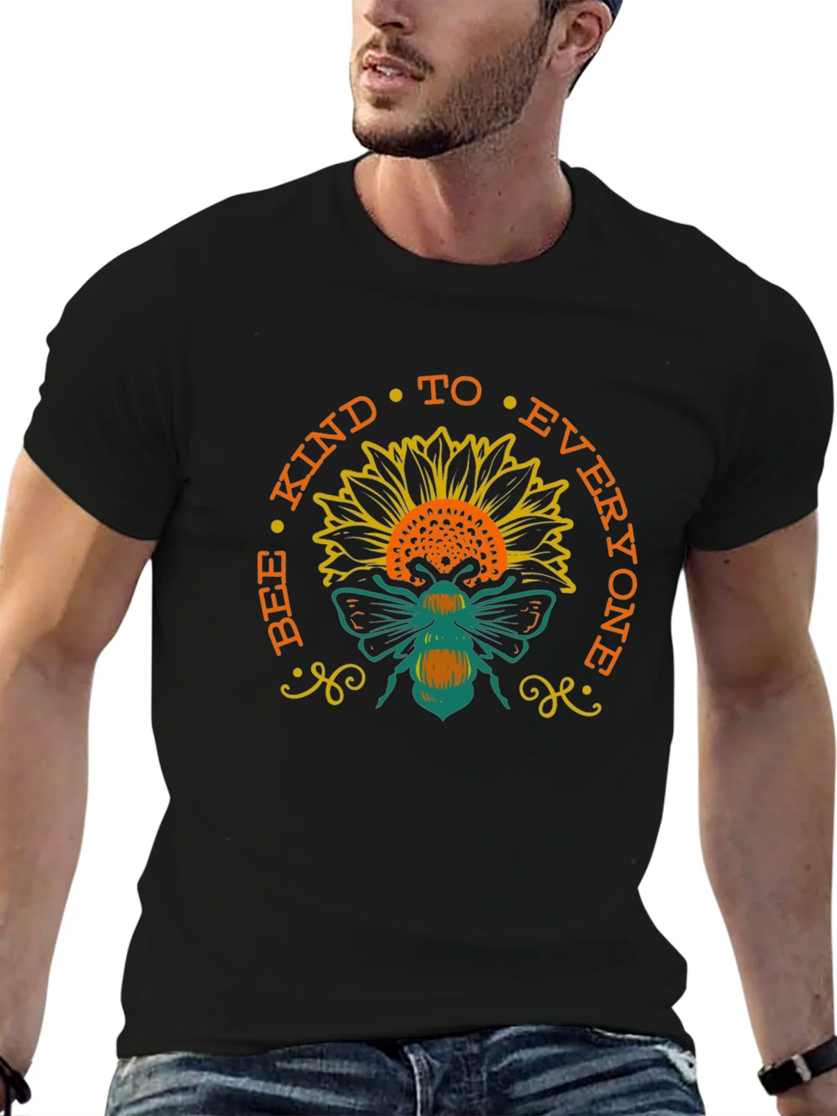 Bee Kind Sunflower T-Shirt - Positive Message Tee product image 6